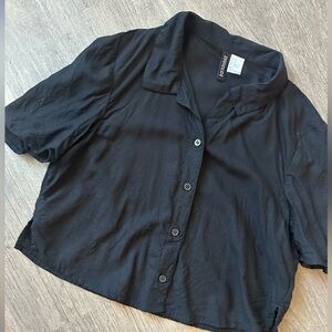 Divided By H&M Black Crop Top For Women Size XS Gently Used